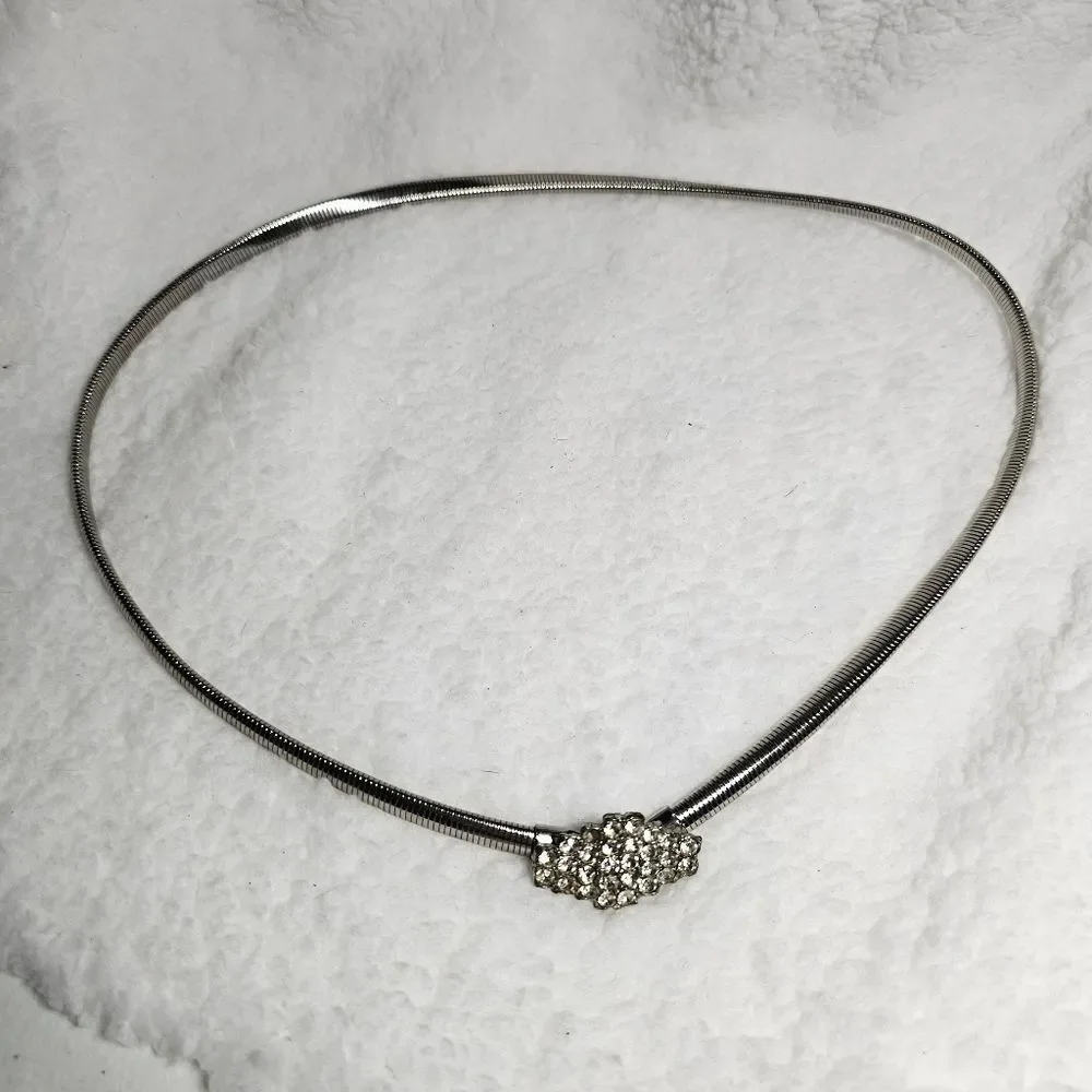 Vintage Flawed Stretchy Rhinestone Belt